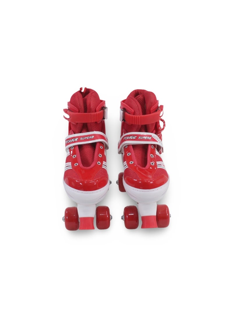 4-Wheel Roller Skates (L) – Red - Image 2